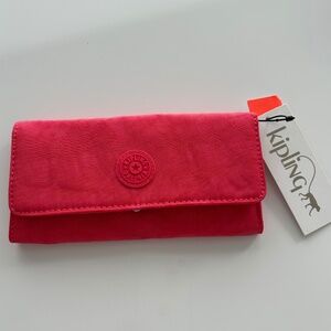 Kipling pink wallet brand new with tags